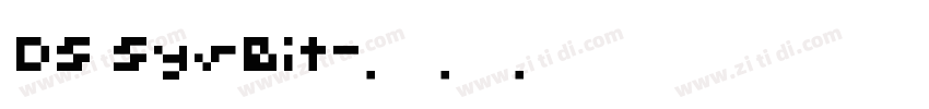 DS SysBit字体转换